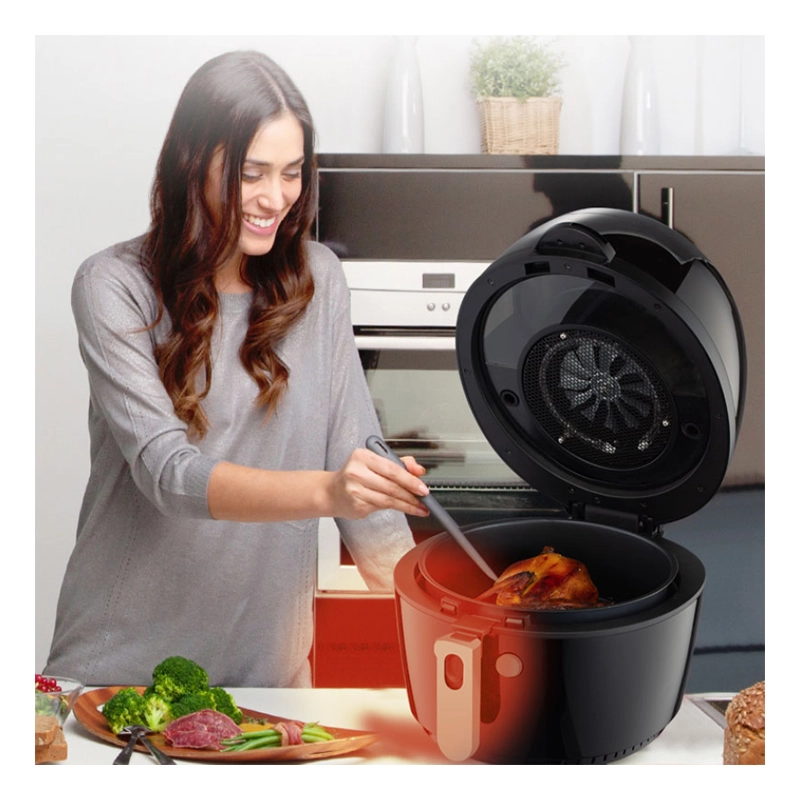 8L Visual Transparent Electric Air Fryer Oven Multifunction LCD/LED Digital Touch Screen Big Cooker Oil Free Oilless  CV-F032